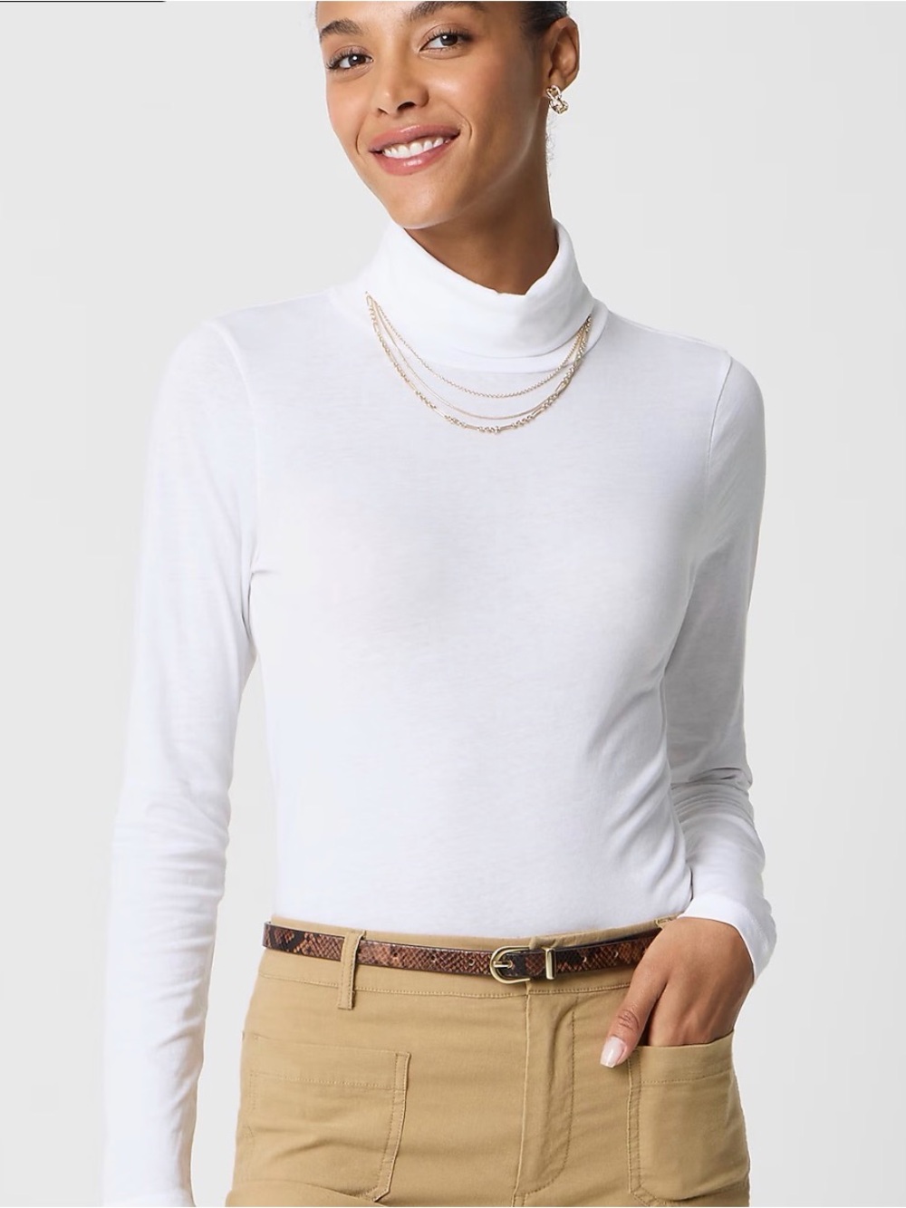 J. Crew Tissue Turtleneck Long Sleeve Tee